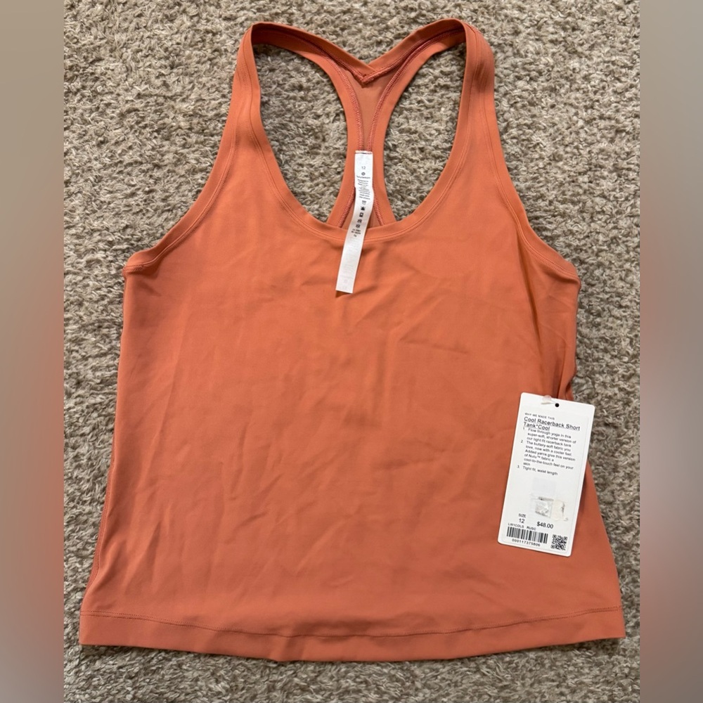 Lululemon Cool Racerback short tank size: 12